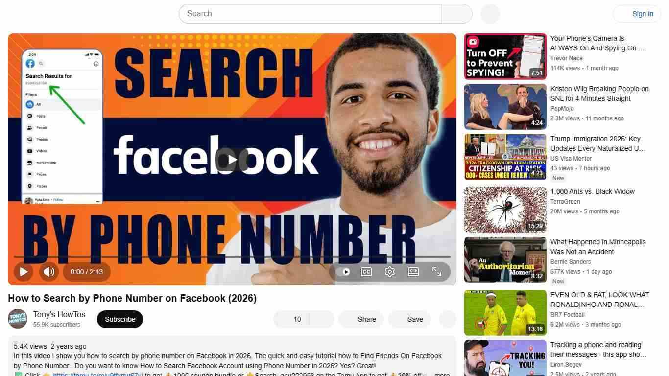 How to Search by Phone Number on Facebook (2026) - YouTube